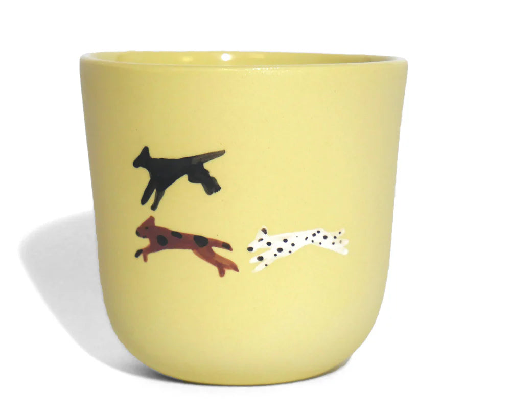 Medium Yellow Mug – Three Dogs