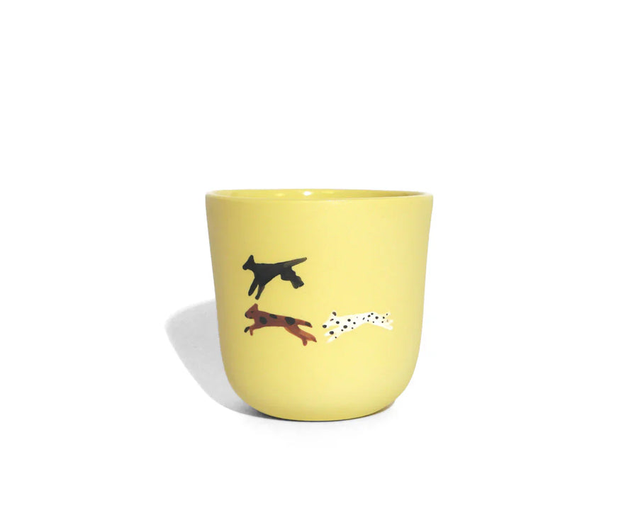 Medium Yellow Mug – Three Dogs