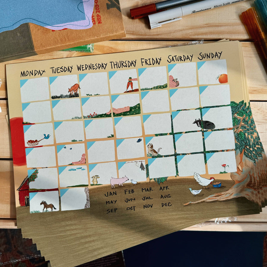 ‘Ordinary Life’ Monthly Calendar Paper Set
