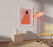 The Woman With The Swirls - Art Print
