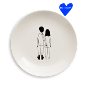 Plate naked couple back