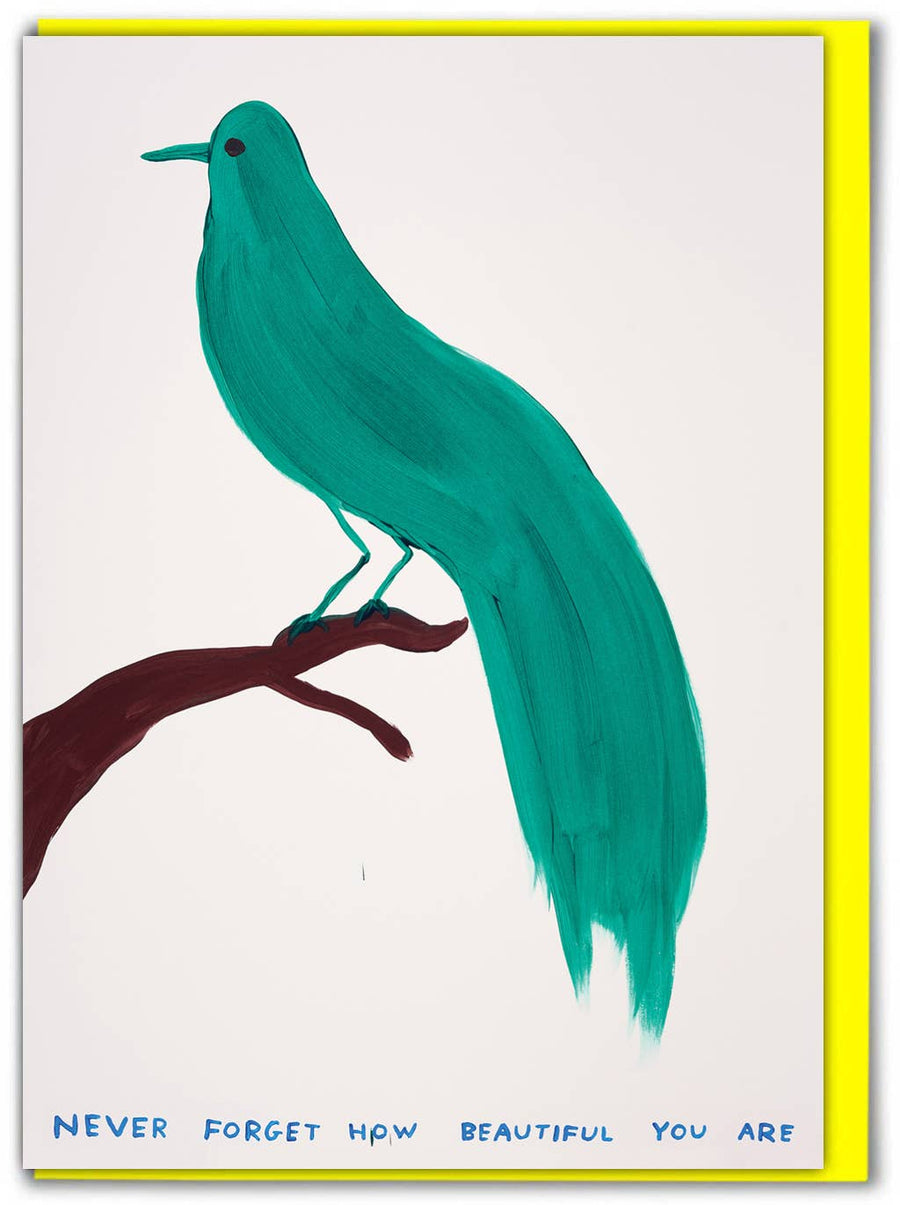 You're Beautiful Card by David Shrigley