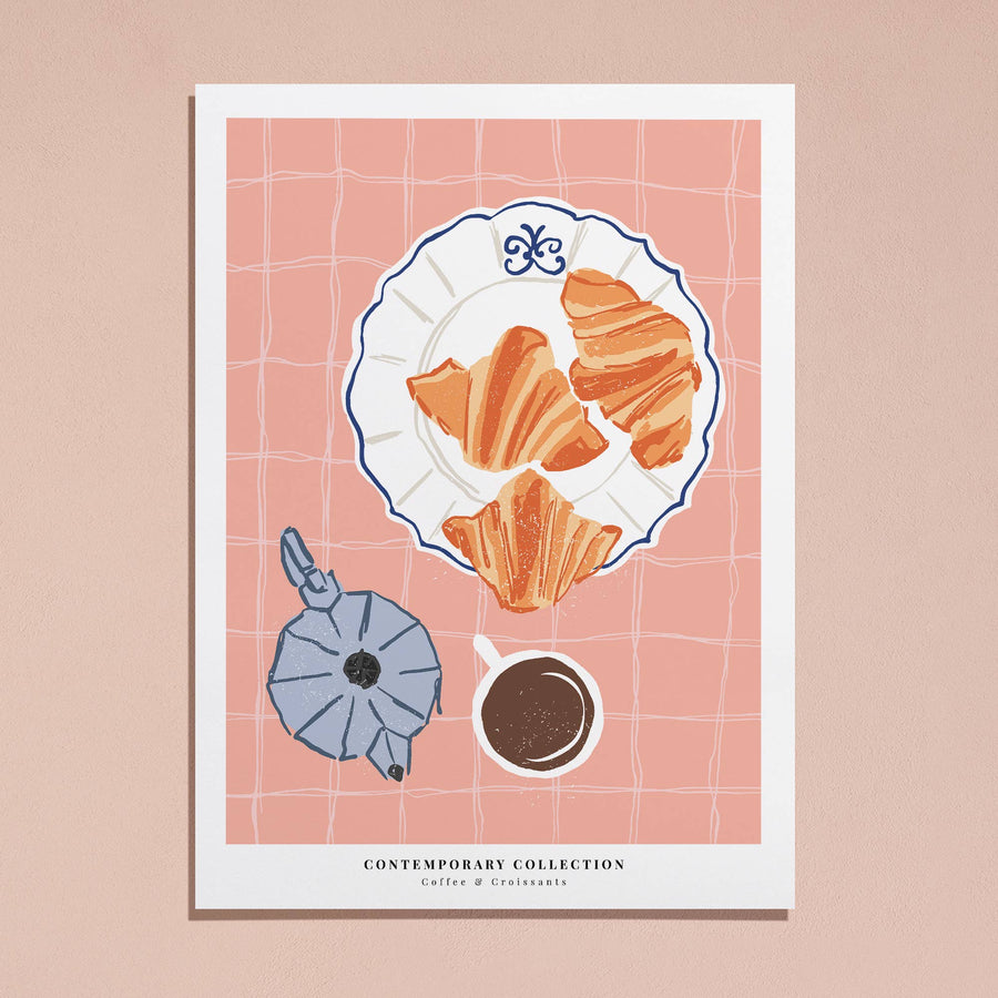 Coffee Croissant Afternoon Tea Pastry