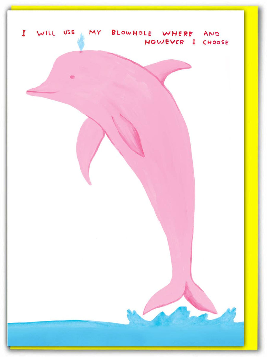 Blowhole Card by David Shrigley