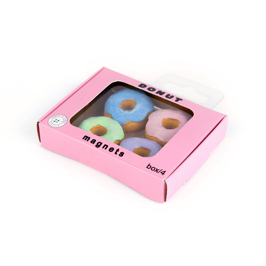 Colorful DONUT magnets ICONIC packaging s/4
