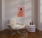 The Woman With The Swirls - Art Print