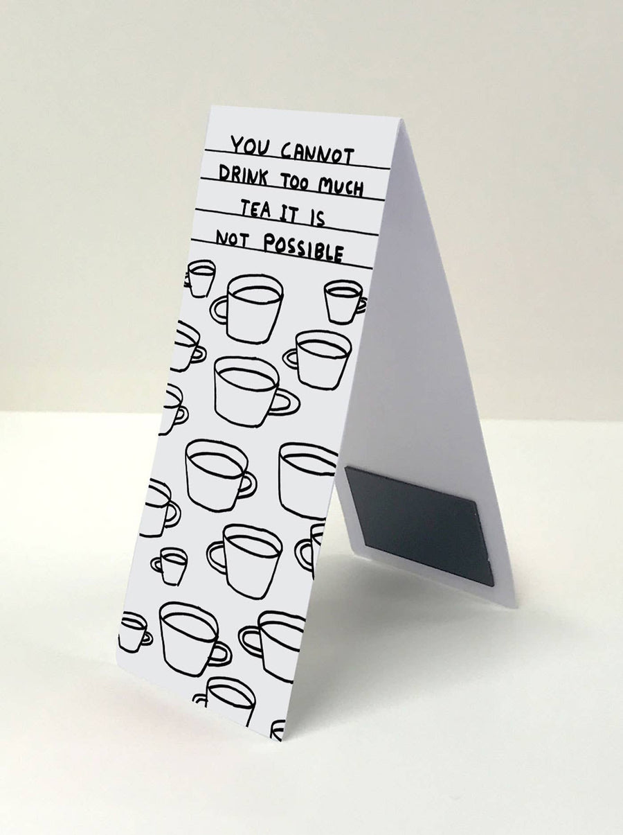 Magnetic Bookmark - Too Much Tea