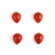 Colorful STRAWBERRY magnets ICONIC packaging s/4