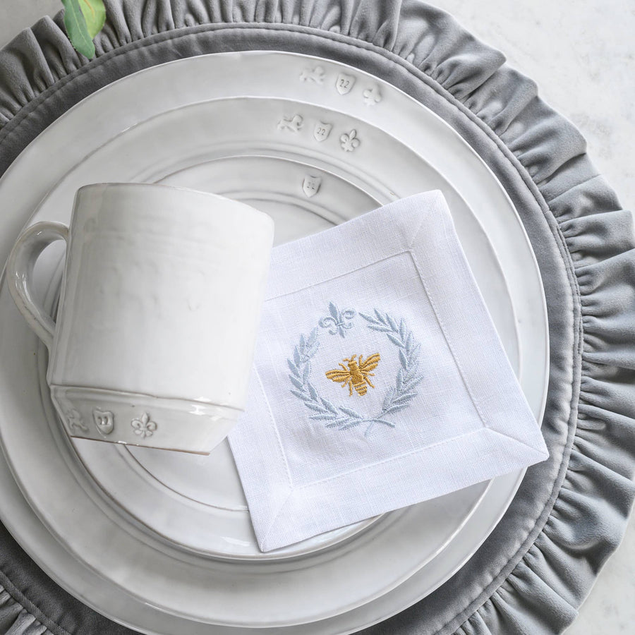 Italian Bee Cocktail Napkin Set (4)