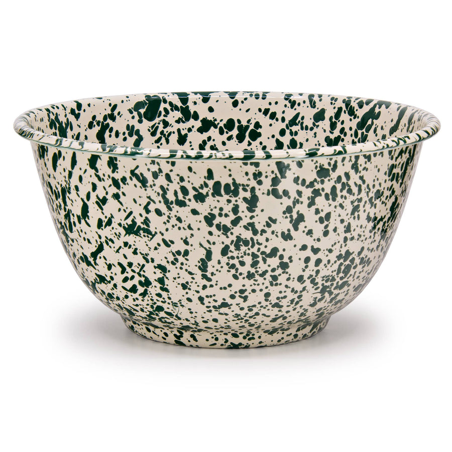 Splatter Enamelware Large Salad Bowl