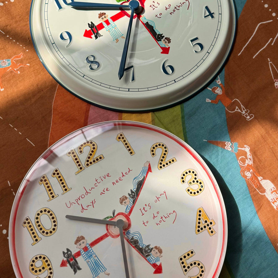 Unproductive Clock Red