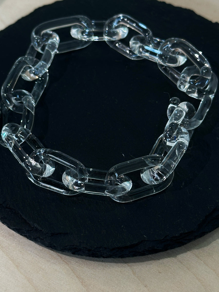 Glass Chain Bracelet