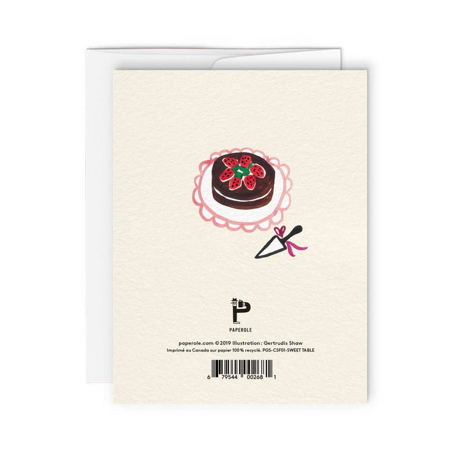 SWEET TABLE — Greeting card