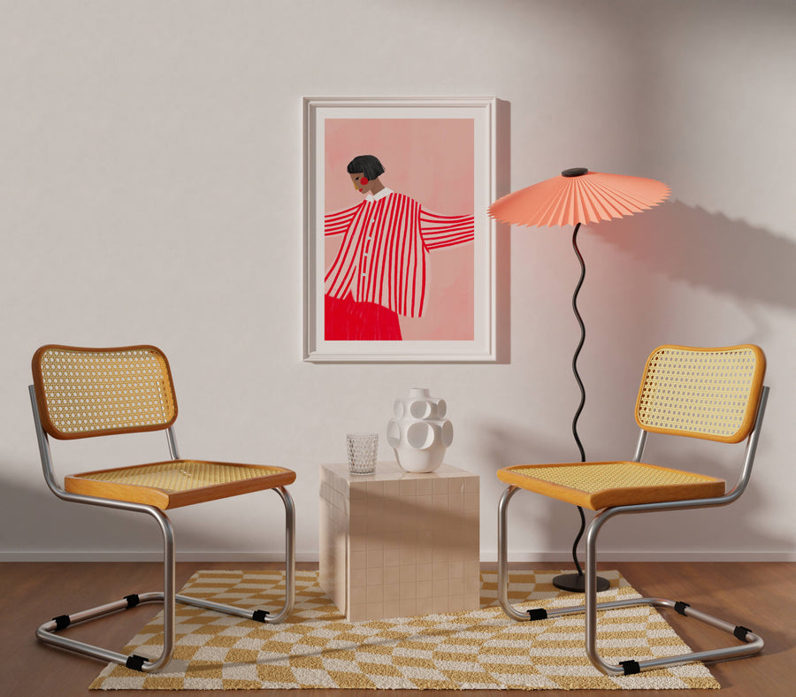 The Woman With The Red Skirt