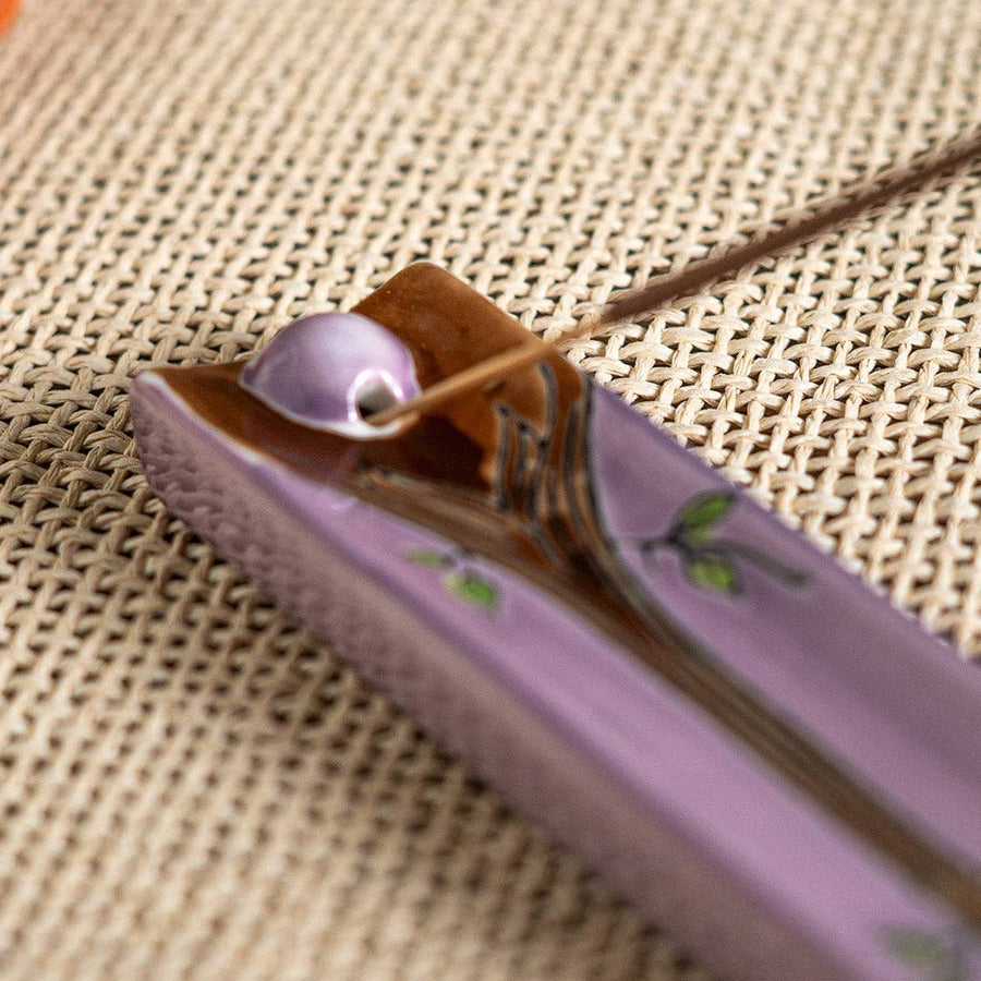 Handpainted Ceramic Incense Holder