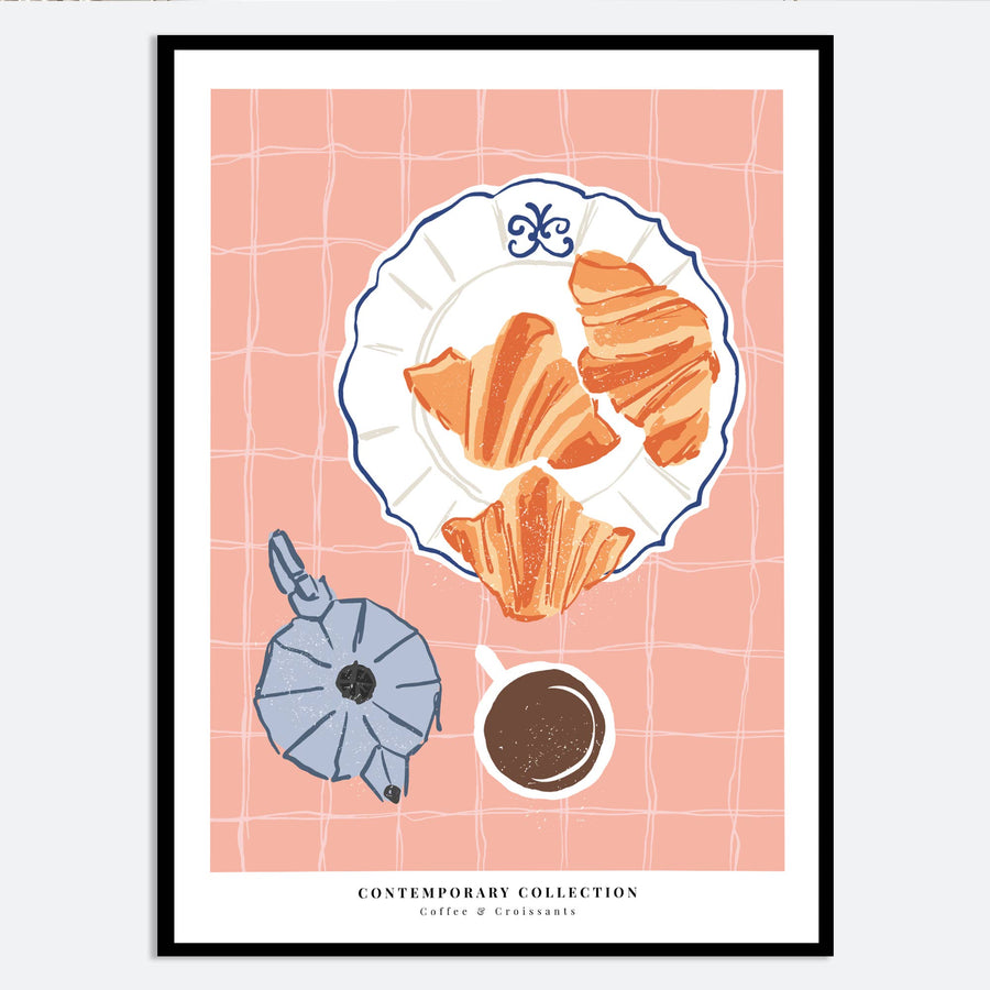 Coffee Croissant Afternoon Tea Pastry
