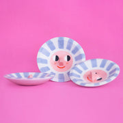 Happy Sun Purple / Ceramic Trinket Dish