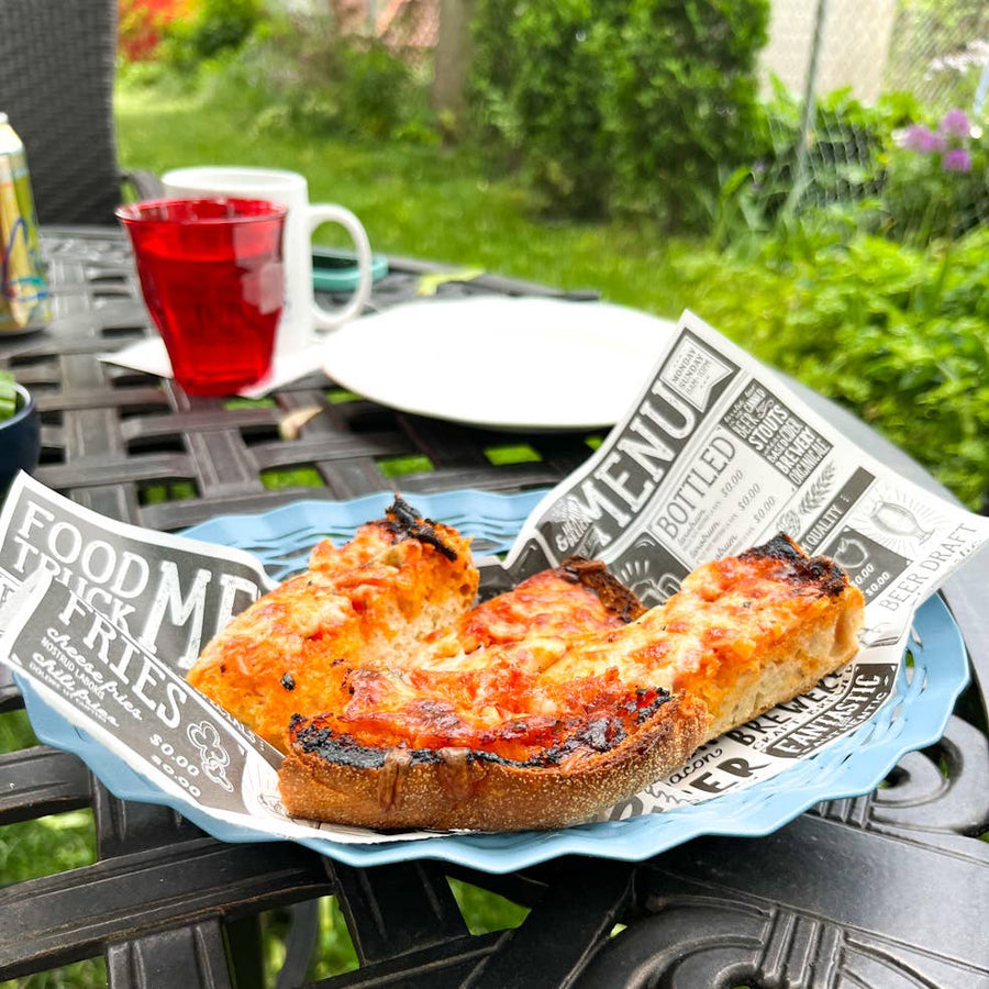 Oval Color Metal Food Basket, Large size