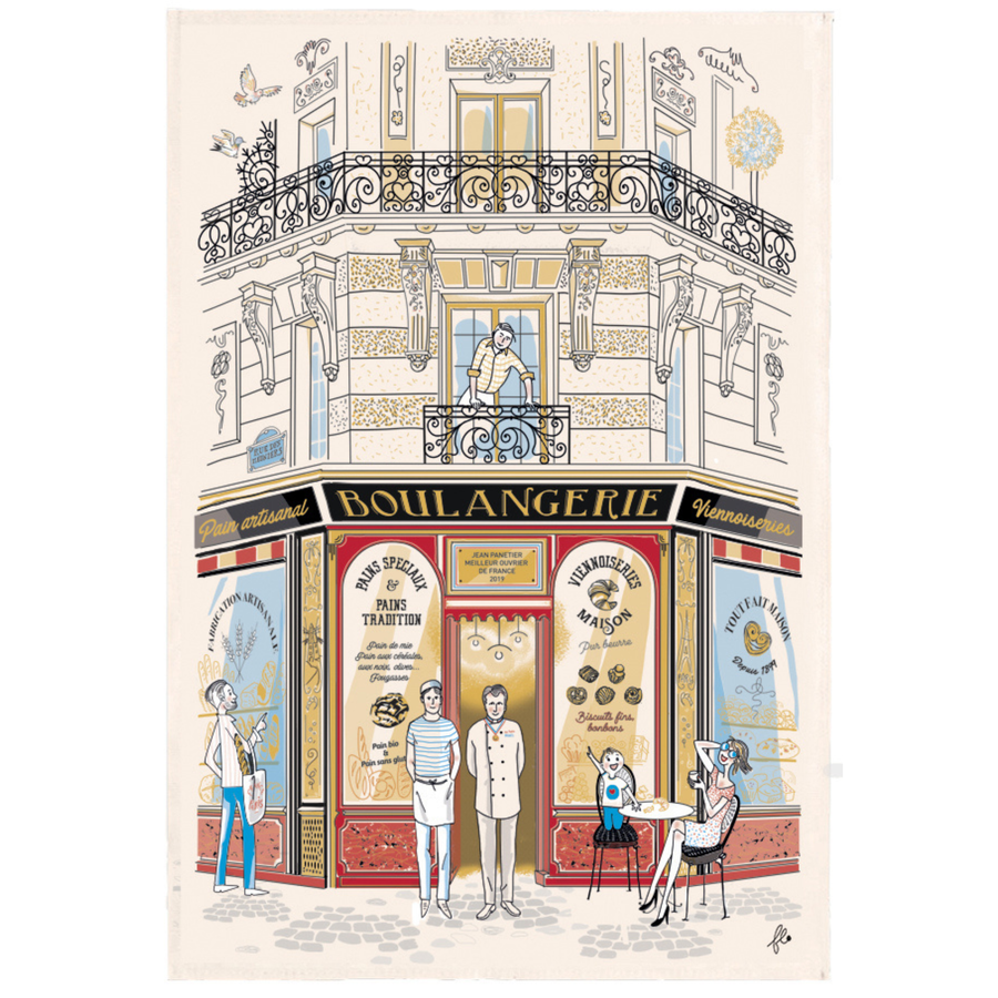 Parisian Shops Tea Towels