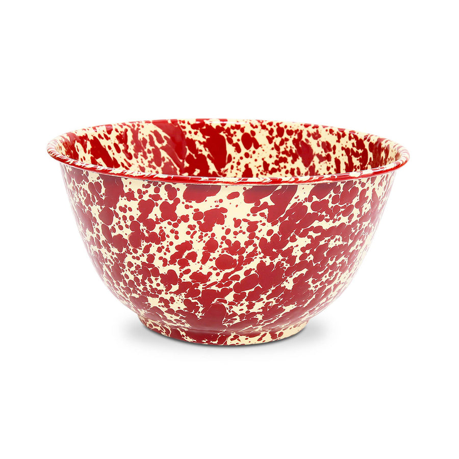 Splatter Enamelware Large Salad Bowl