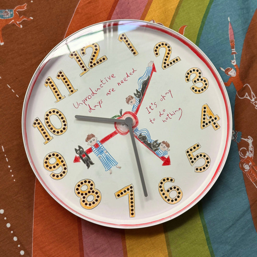 Unproductive Clock Red