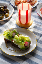 Atina Glassware - Pink & Red