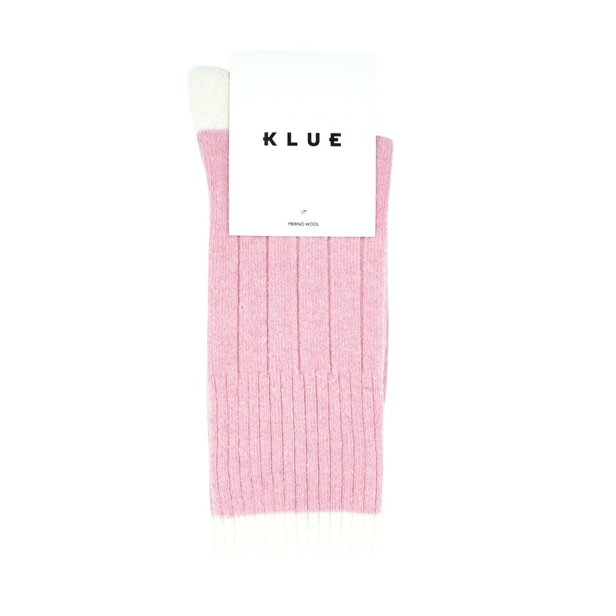 KLUE Merino Wool Banded Socks | Pink