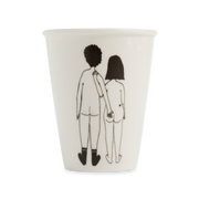 Cup naked couple back