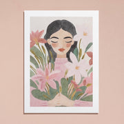 Girl with Flower Bouquet