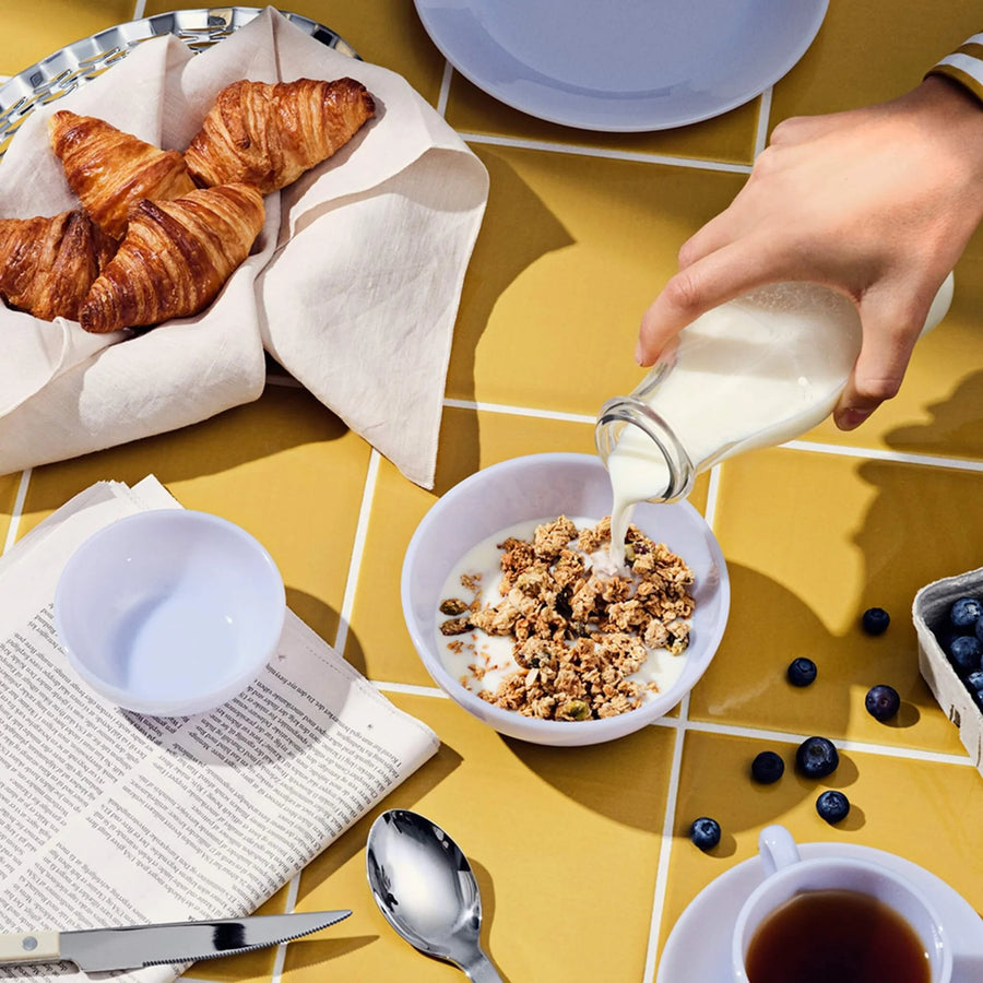 Milk Glass Plate | Lavender
