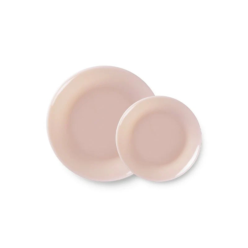 Milk Glass Plate | Peach