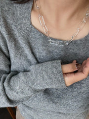 Glass Chain Necklace