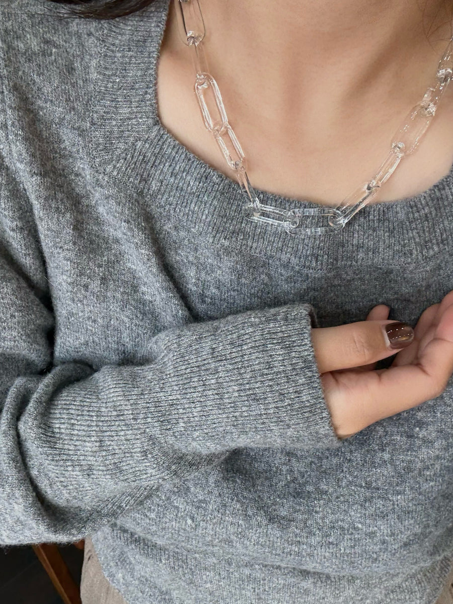 Glass Chain Necklace