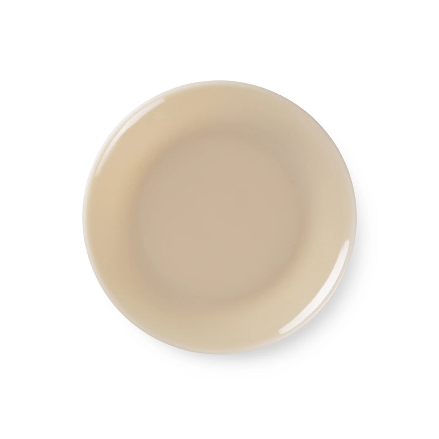 Milk Glass Plate | Almond