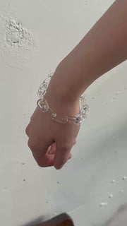 Glass Chain Bracelet
